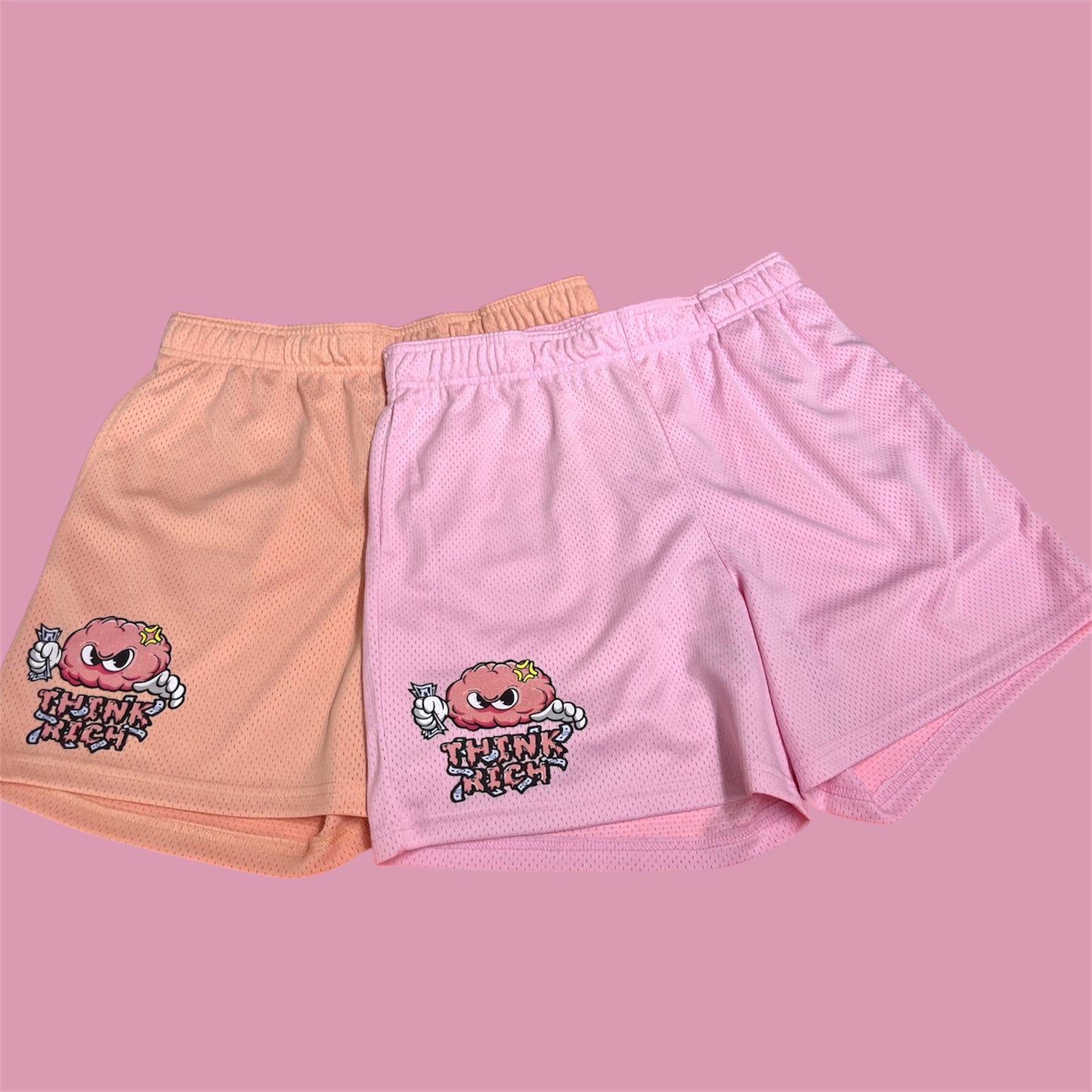 “THINK RICH” Shorts
